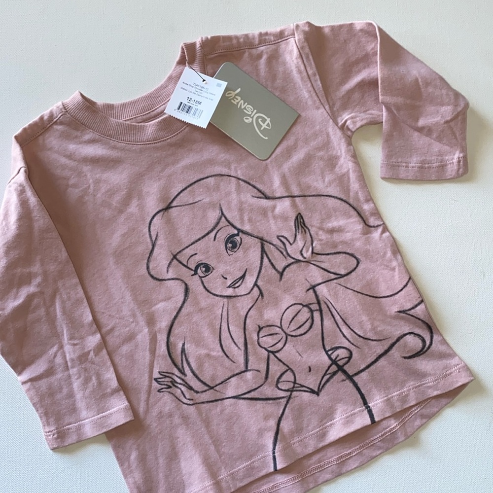 Little Ariel Cotton On Baby Disney Little Ariel Drop Sleeve Tee